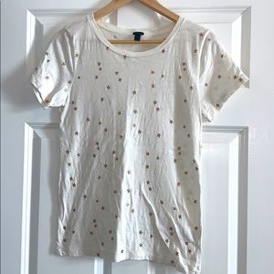J crew shiny star tee